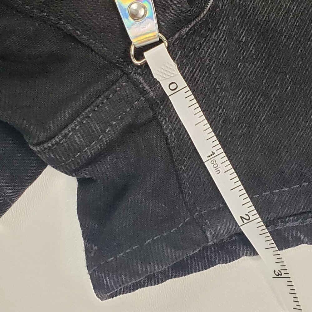 Madewell The Momjean Short Short Women's Size 25 Black Rinse High-Waisted Denim - Picture 10 of 16